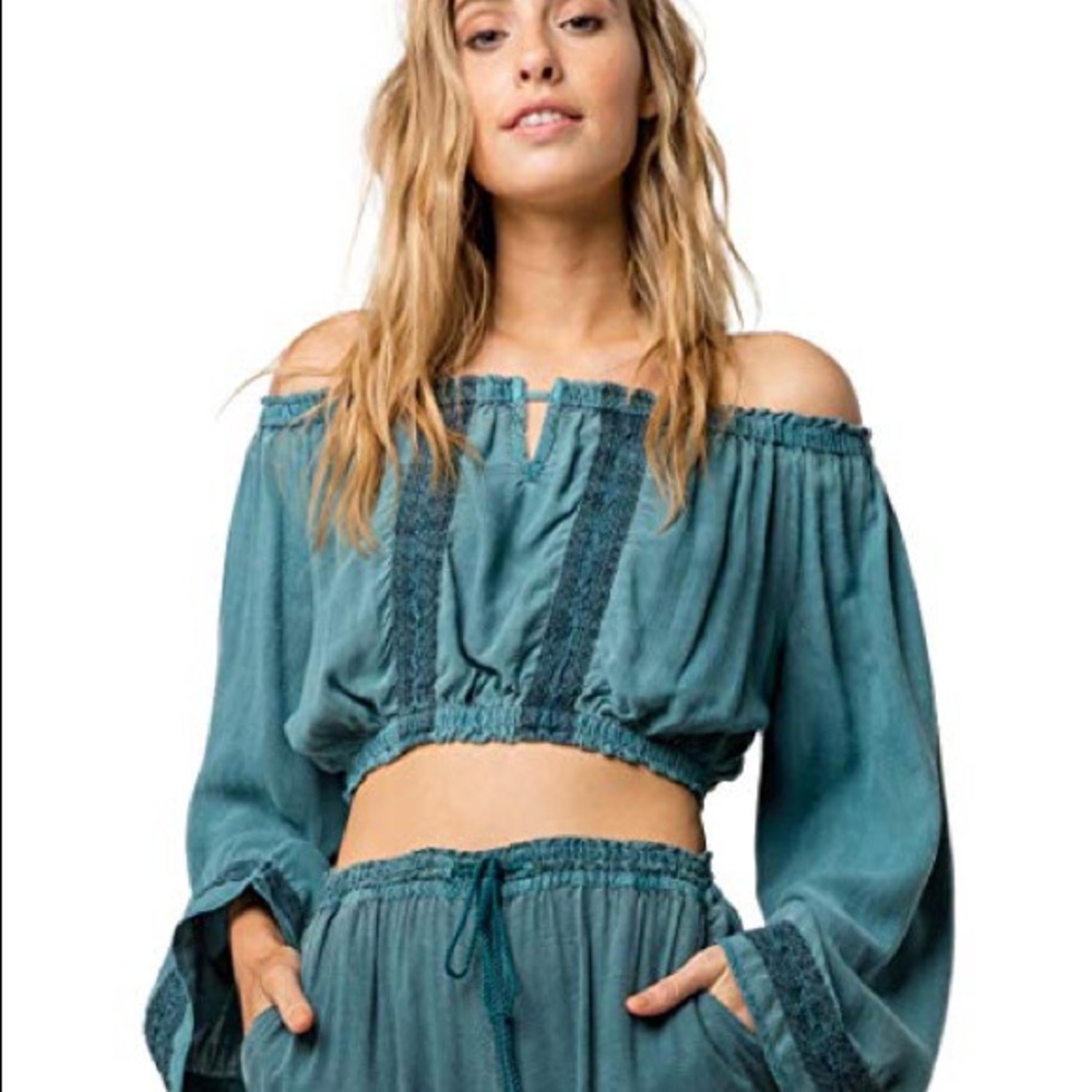 Bohemian Off The Shoulder Crop Top